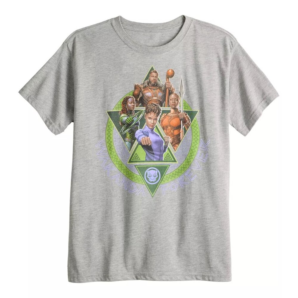 Marvel Black Panther Group Shot Womens Graphic Tee NWT